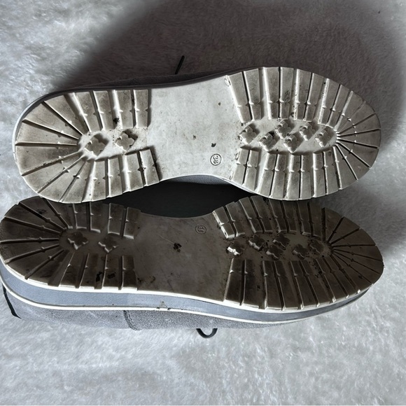 Girotti Handcrafted Gray Suede Men's Lace Up Oxfords Size 6 US / 38 EU - Picture 9 of 14